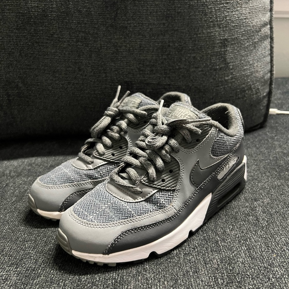 Nike Kids Charcoal and White Sneakers